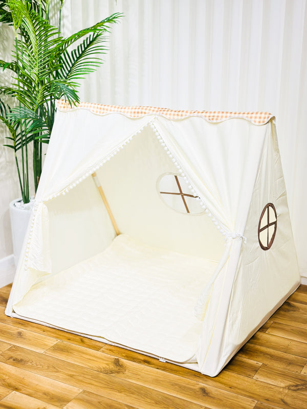 خيمة اطفال باللون البيج