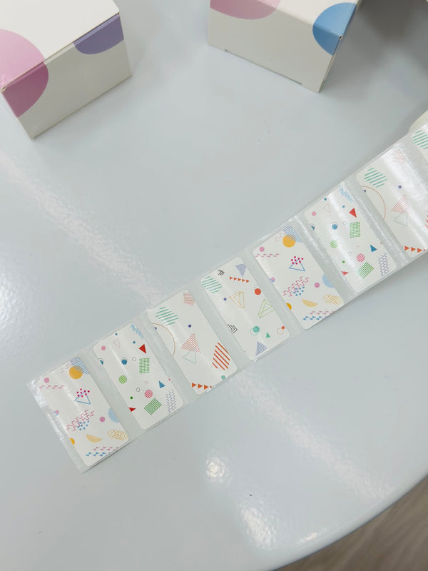 ليبل بتصميم لطيف لاسم للطباعة