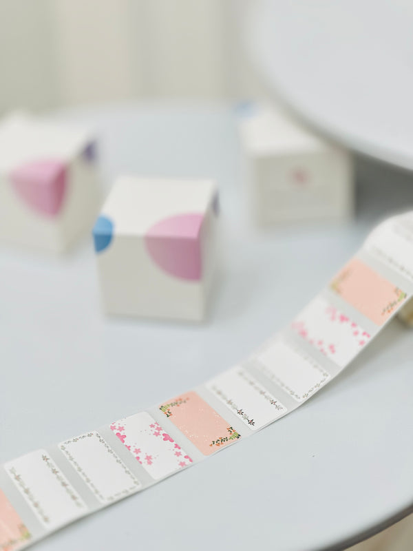 ليبيل بتصميم لطيف للطباعة